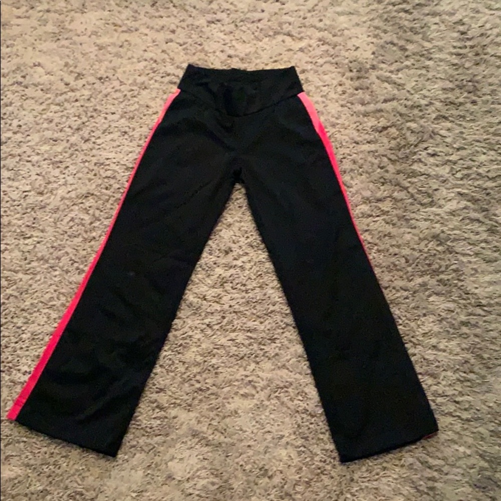 Reebok black and pink leggings
